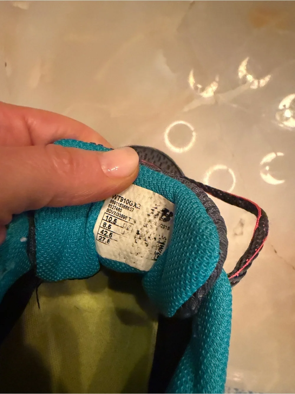 New Balance Kids Gray Sneakers with Teal and Neon Yellow Accents